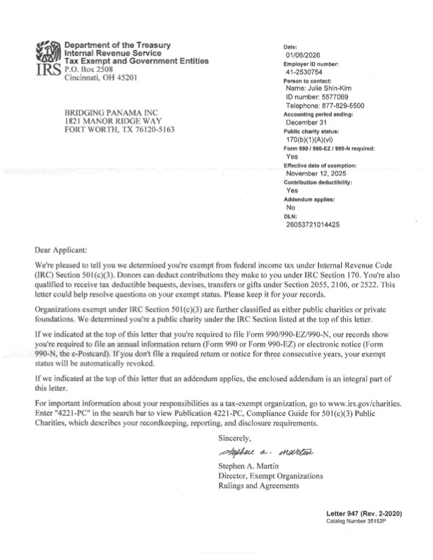 BP Determination Letter
